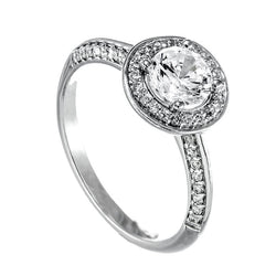 Sparkling Natural Diamond Engagement Ring Halo 2.40 Carats