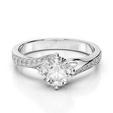 Sparkling Natural Diamonds Anniversary Ring 3.15 Carats New White Gold 14K