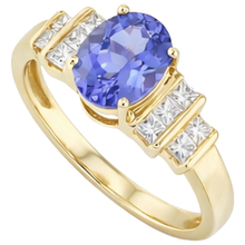 Sparkling Oval Tanzanite Natural Earth Mined DIAMOND ( NOT LAB GROWN )s 3 Carat Engagement Ring Jewellery