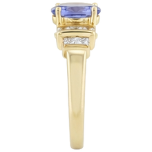 Sparkling Oval Tanzanite Natural Earth Mined DIAMOND ( NOT LAB GROWN )s 3 Carat Engagement Ring Jewellery