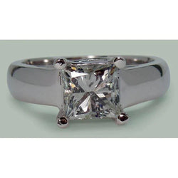 Sparkling Princess Real Diamond Solitaire Ring