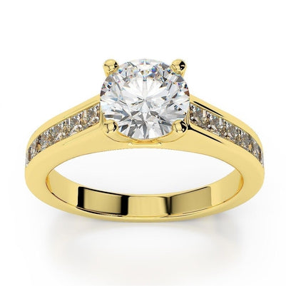 Sparkling Prong Set 3.25 Carats Real Diamonds Engagement Ring