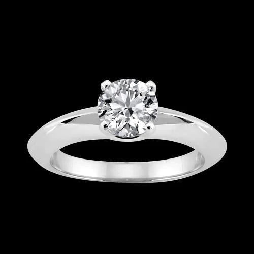 Sparkling Real Diamond Solitaire Ring 1.51 Carat Women Jewelry