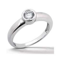 Sparkling Real  Diamonds 1 Carat Anniversary Ring White Gold