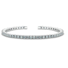 Sparkling Round Cut 5.40 Carats Real Diamonds Tennis Bracelet Wg 14K