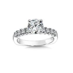 Sparkling Round Cut Natural Diamonds 2.80 Carats Engagement Ring