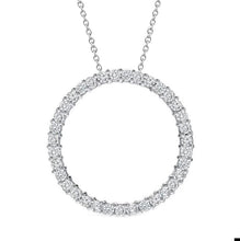 Sparkling Round Real Diamond Pendant Solid White Gold Jewelry New 4 Ct.