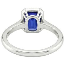Sparkling Sapphire Radiant Cut Gold Ring