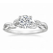 natural round diamond 2.50ct ring side angle