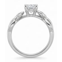 natural round diamond 2.50ct ring profile view