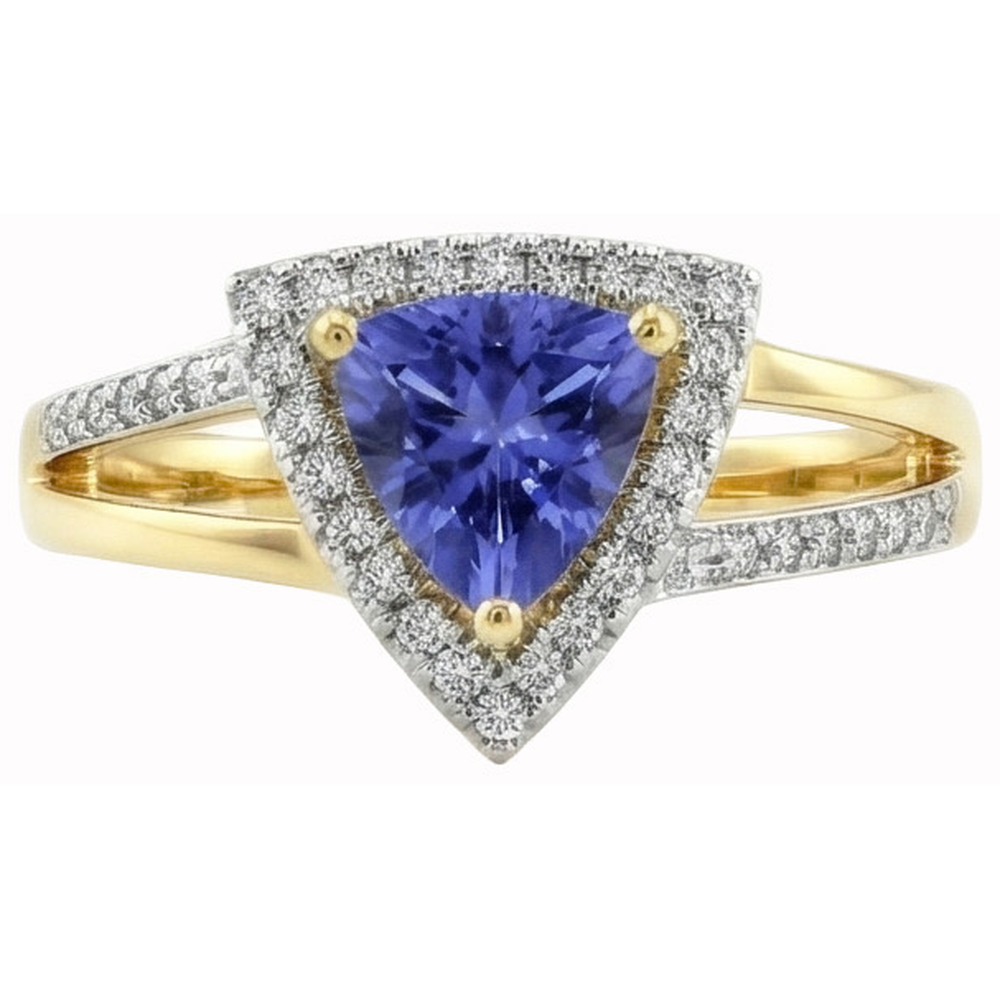 Sparkling Sri Lanka Blue Sapphire Natural Earth Mined DIAMOND ( NOT LAB GROWN )s 1.50 Ct Ring