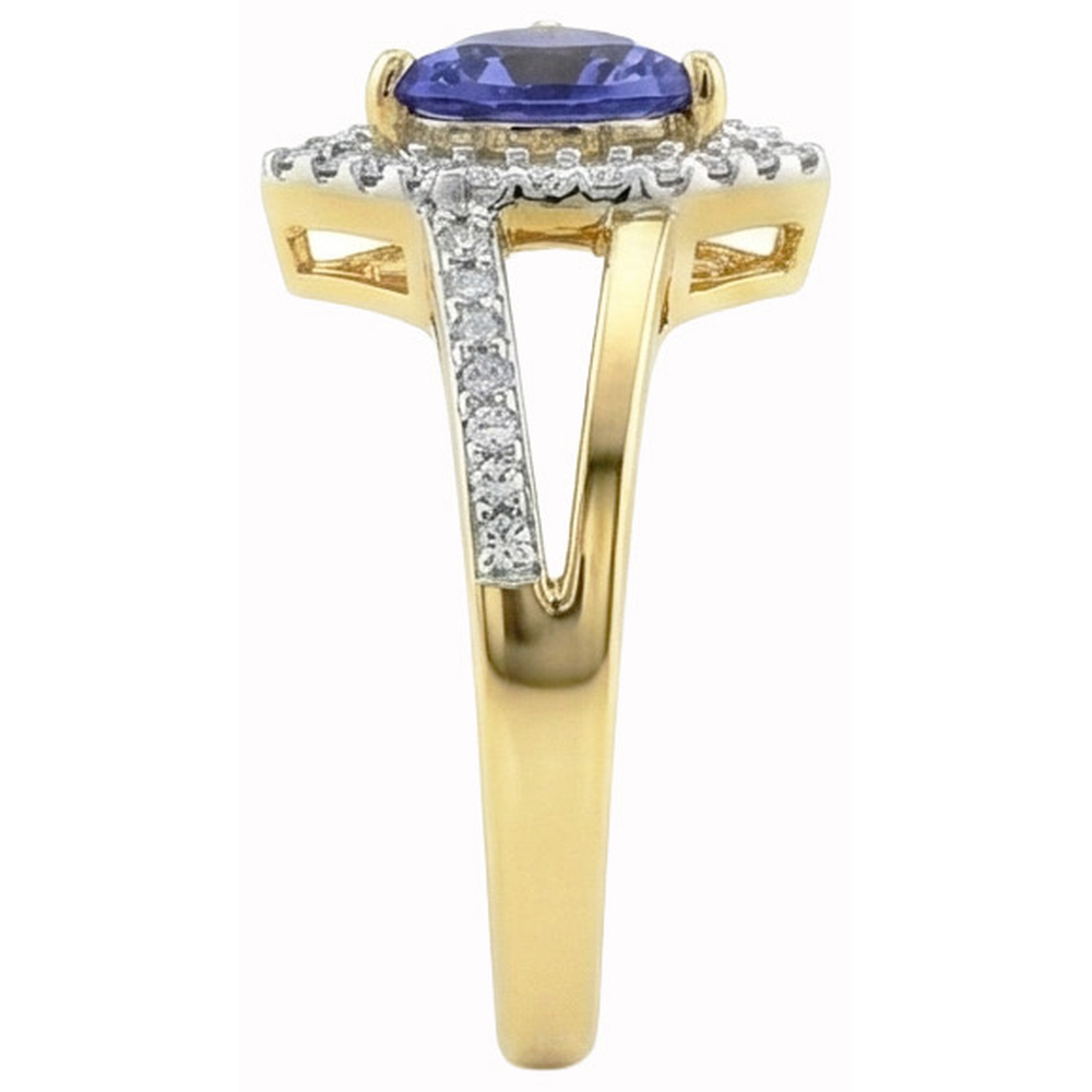 Sparkling Sri Lanka Blue Sapphire Natural Earth Mined DIAMOND ( NOT LAB GROWN )s 1.50 Ct Ring