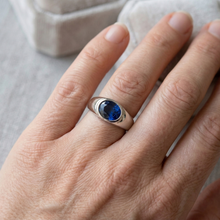 natural oval sapphire 2ct ring with diamond accents