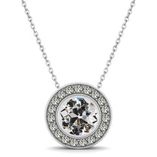 Genuine Brilliant Diamond Pendant 1.50 ct 14 Karat White Gold – main view