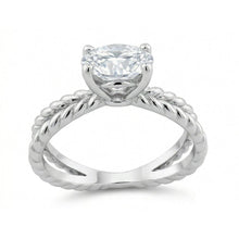 Split Shank Natural Earth Mined Diamond Solitaire 3 Ct Wedding Ring White Gold 14K