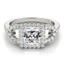 Square Cut Old Miner Genuine Diamond Halo Ring Gold Ladies Jewelry 6.50 Carats