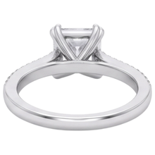 Square Cut Old Miner Natural Earth Mined Diamond Wedding Ring Double Prong Set 5 Carats