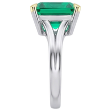 Handcrafted Precious Stone Ring 5 ct – profile view