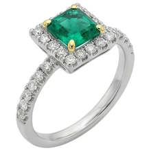 Exquisite Colored Stone Ring 3 ct – side view