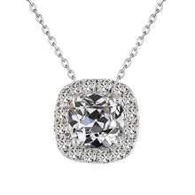 Genuine Fine Diamond Pendant 3.50 ct 14K White Gold – main view