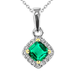 Fine Emerald Stone Pendant Necklace – GIA-Certified 2.50 ct 14K