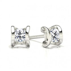 Diamond Stud Earrings 2 ct G/VS1 – 14 Karat White Gold