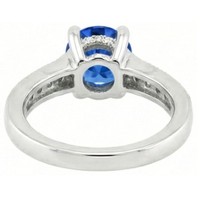 Sri Lanka Blue Gems Natural Earth Mined DIAMOND ( NOT LAB GROWN ) Ring