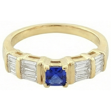 Sri Lanka Blue Sapphire 2.51 Carat Ring Yellow Gold 14K