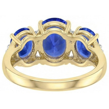 Sri Lanka Blue Sapphire Round Natural Earth Mined DIAMOND ( NOT LAB GROWN )s 6 Ct Ring Jewellery