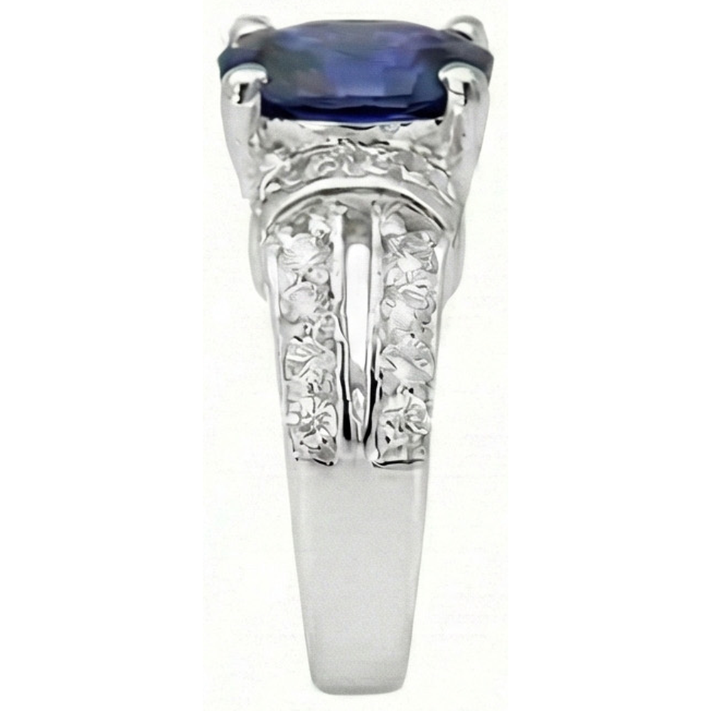 Sri Lanka Gems Ring With Natural Earth Mined Diamonds