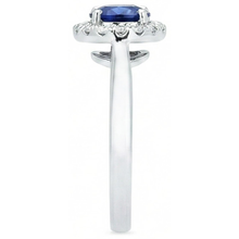 Sri Lanka Sapphire Natural Earth Mined DIAMOND ( NOT LAB GROWN ) Ring White Gold 14K 2.5 Ct.