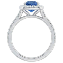 Sri Lanka Sapphire Natural Earth Mined DIAMOND ( NOT LAB GROWN )s Ring Gold White 14K 3.35 Carats