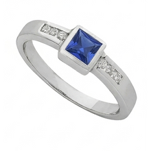 Sri Lanka Sapphire Princess And Natural Earth Mined DIAMOND ( NOT LAB GROWN )s Men's Ring