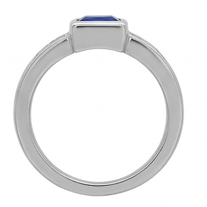 Sri Lanka Sapphire Princess And Natural Earth Mined DIAMOND ( NOT LAB GROWN )s Men's Ring