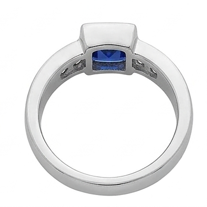 Sri Lanka Sapphire Princess And Natural Earth Mined DIAMOND ( NOT LAB GROWN )s Men's Ring