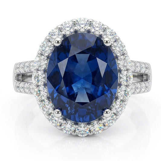 Sri Lanka Stone Halo Natural Earth Mined Diamond Jewellery