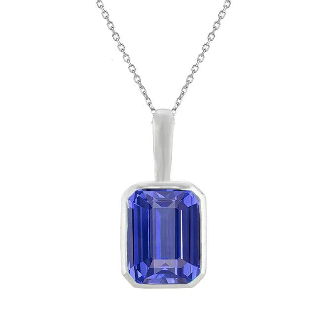 Sophisticated Stone Pendant Necklace 2.50 ct – main view