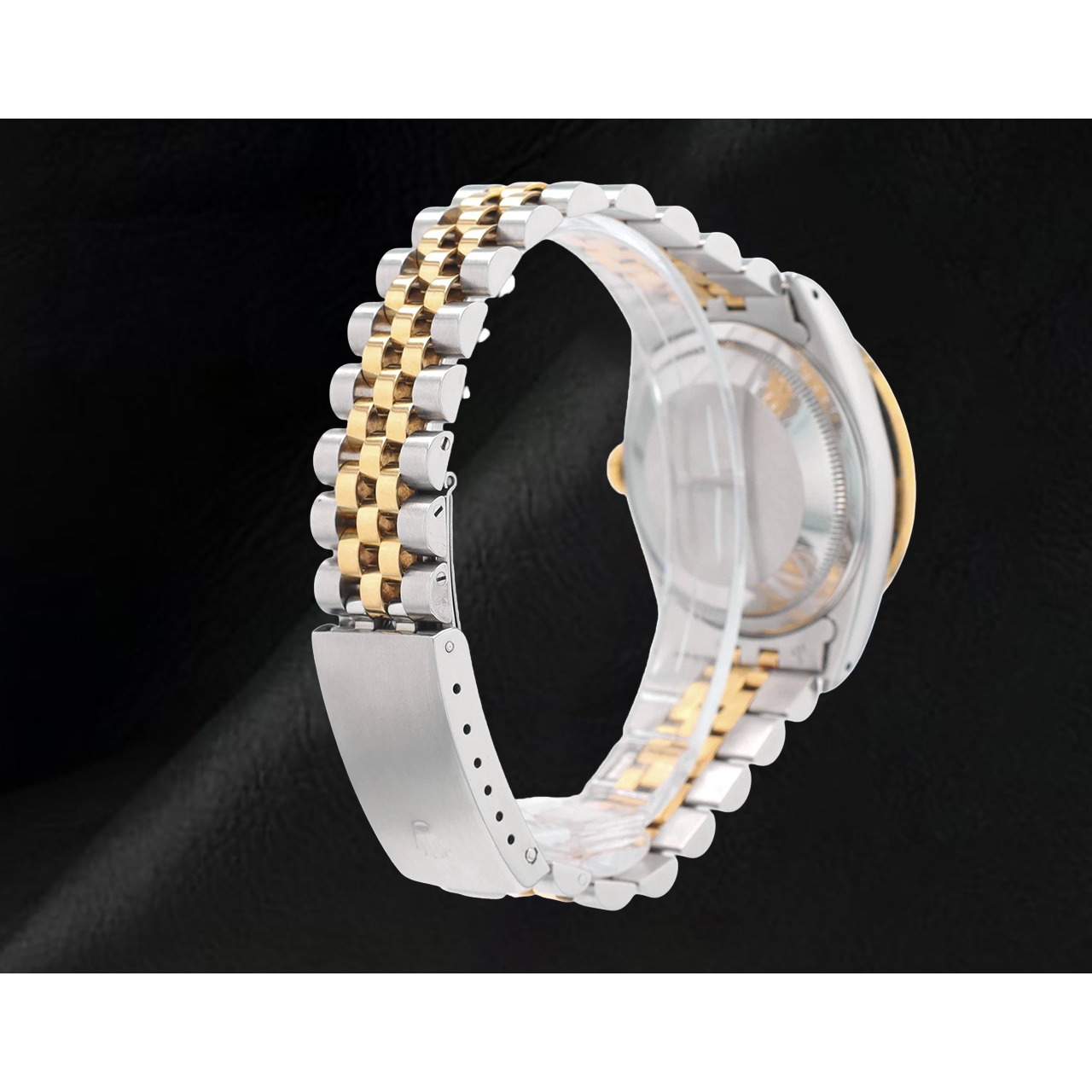 Ss Gold Jubilee Bracelet & Dj Rolex Pink Natural Earth Mined Diamond Dial Bezel Watch QUICK SET