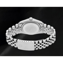 Ss Jubilee Bracelet Rolex Date Just Men Watch White Roman Dial QUICK SET