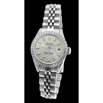Ss Jubilee Bracelet Rolex Women Watch Stick Dial Diamond Bezel