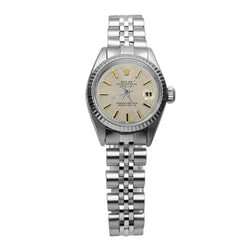 Ss Jubilee Bracelet  Rolex Date Just Women Watch Fluted Bezel