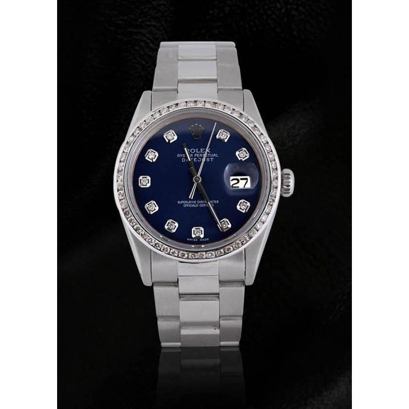 Blue Diamond Dial Bezel QUICK SET