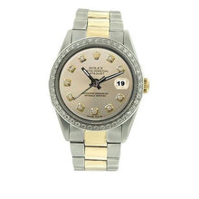 Diamond Dial Bezel Gents Watch