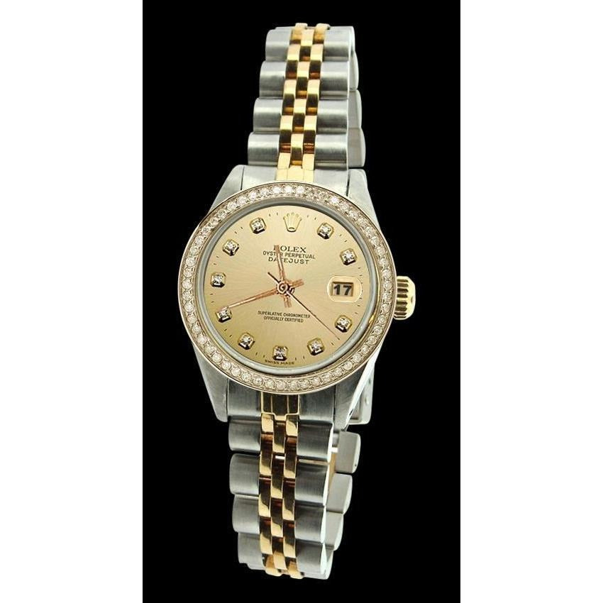 Lady Watch Diamond Dial Bezel