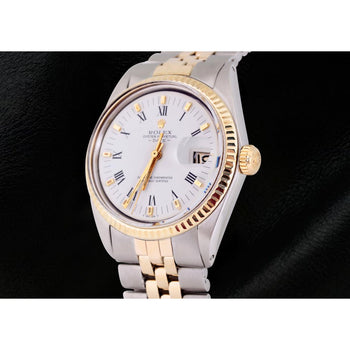 Ss & Gold Jubilee Bracelet Rolex Men Date-Watch Roman Dial