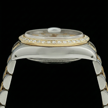 Ss & Gold Jubilee Rolex Date Just White Stick Watch Datejust