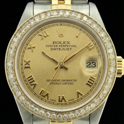 Ss & Gold Roman Dial Women Watch Rolex Datejust Jubilee