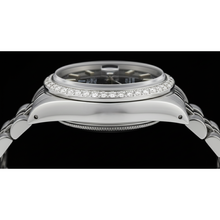 Ss Jubilee Bracelet Black Stick Dial Natural Earth Mined Diamond Bezel Rolex Watch