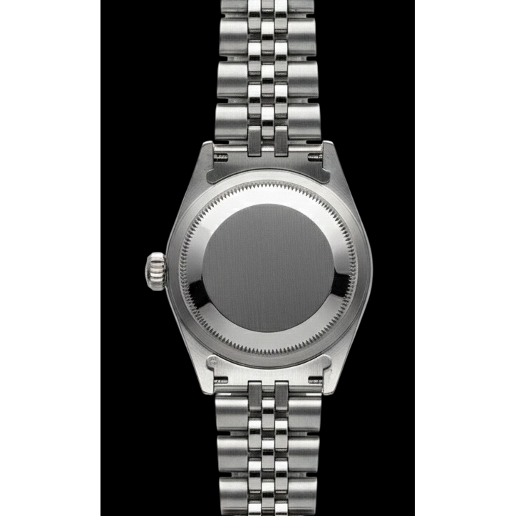 Ss Jubilee Bracelet Black Stick Dial Natural Earth Mined Diamond Bezel Rolex Watch