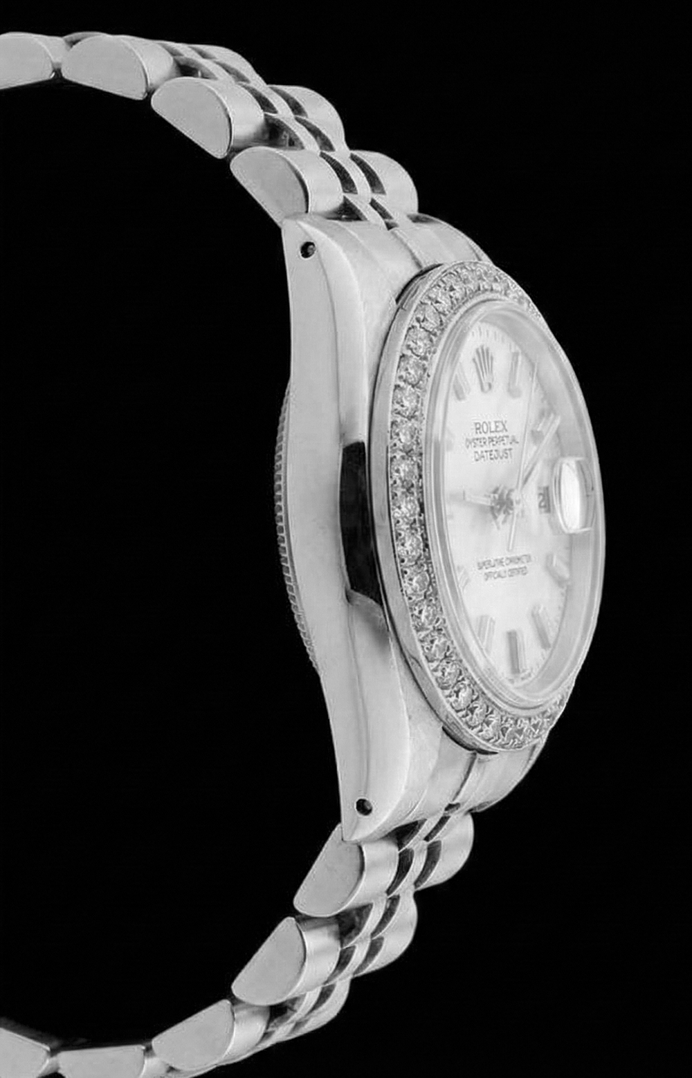 Ss Jubilee Bracelet Rolex Women Watch Stick Dial Natural Earth Mined Diamond Bezel